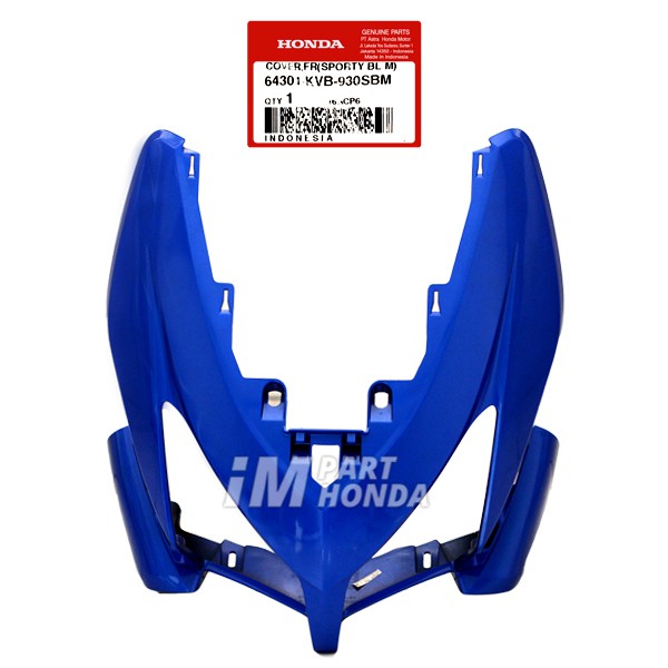 64301-KVB-930SBM Cover Front Tameng Lampu Depan Vario 110 CW Karbu Biru Tua