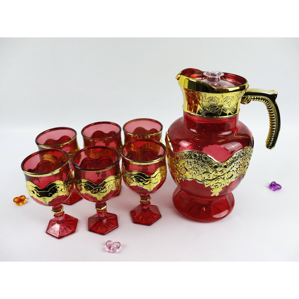 Teko Gelas 1 set 7 Pcs High Quality Glassware