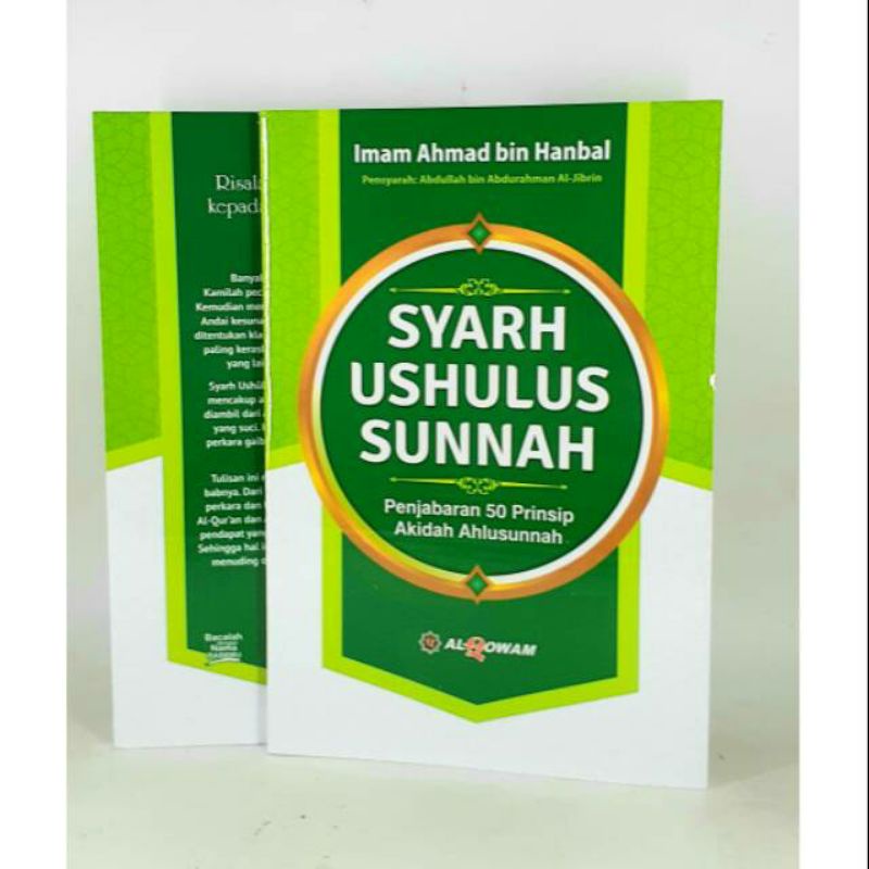 Jual SYARAH USHULUS SUNNAH, KARYA IMAM AHMAD BIN HANBAL, BUKU 100% ...