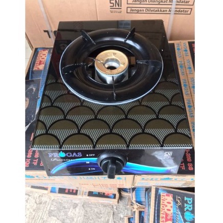 Jual Kompor Pro Gas Kaca Kompor 1 Tungku | Shopee Indonesia