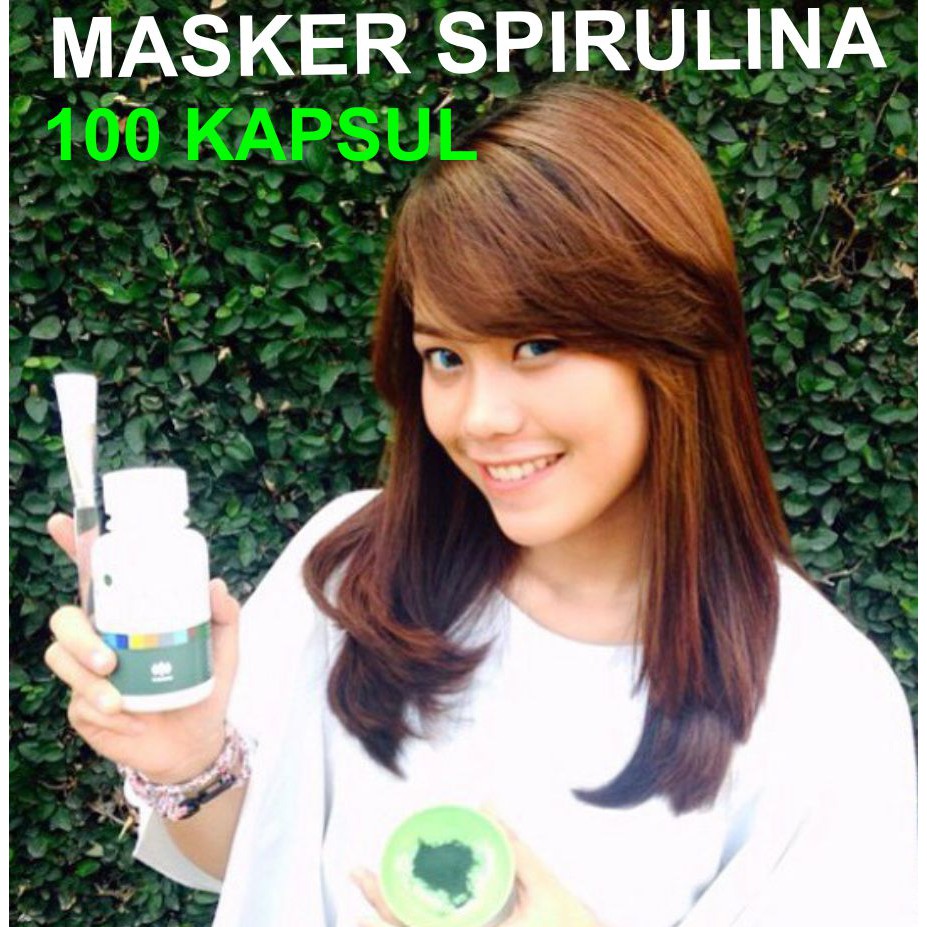 Masker Spirulina Tiens 100 Kapsul Wajah Cerah Kencang & Putih Alami ProdukTiensID