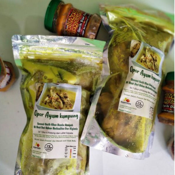 Badhemriki_ Opor & Kaliyo Ayam Kampung Presto 1 Ekor 5 Potong / Ayam Ungkep Sambel Monyong / Dapur