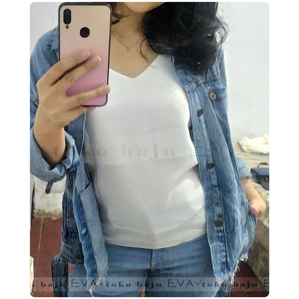 Tank Top Polos Wanita Bahan Mosscrepe Premium-7