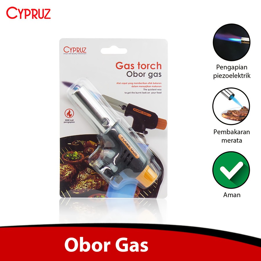 CYPRUZ AG 0142 - Mancis Gas Obor 1 Pcs Gas Torch / Alat Bakar Makanan