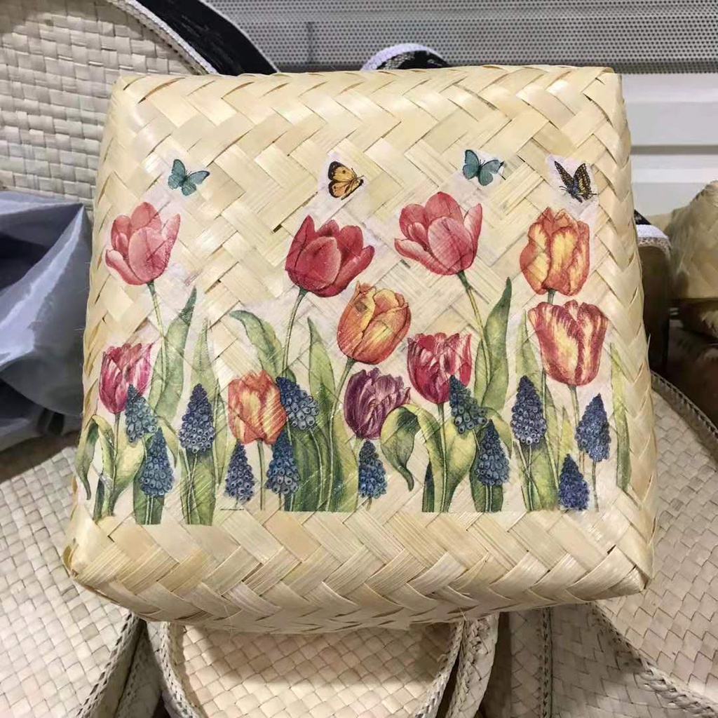 Besek Bambu Hias/Besek Nasi/ Besek Makanan Premium