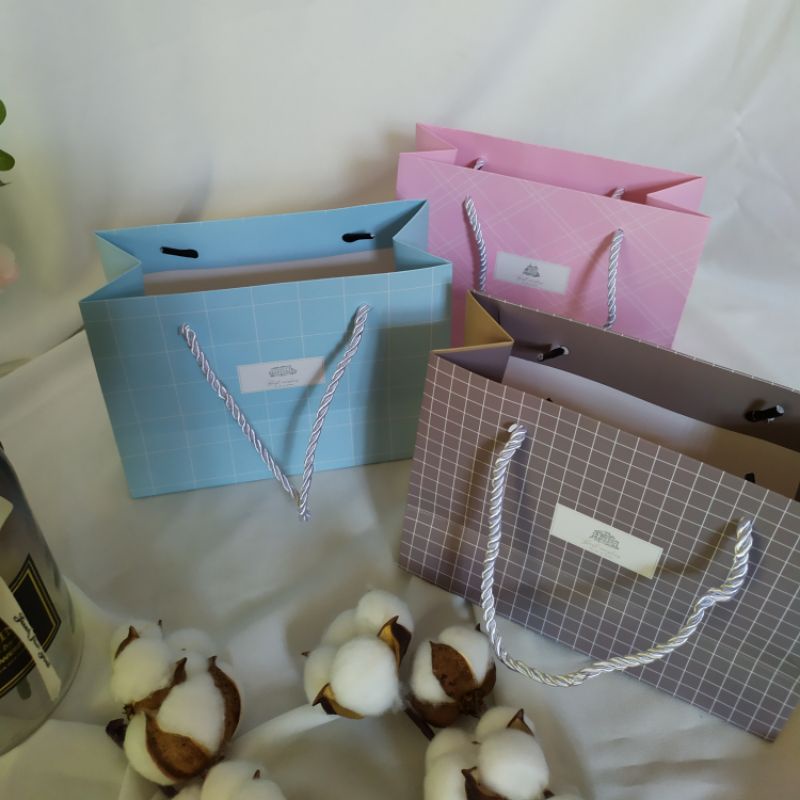 Paper Bag Motif Kotak S (PBP/03) | Goodie Bag | Tas Kertas Kado | Tas Ulang Tahun-2