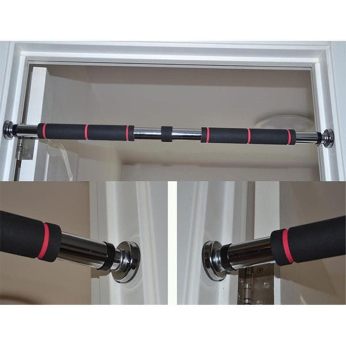 Tiang Pull Up Chin Up Sit Up Bar Dinding Adjustable Alat Fitness di Rumah TaffSport