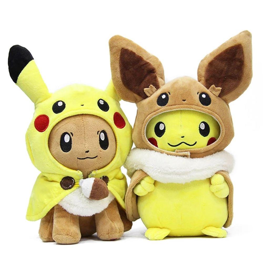 Quinton Pokemon Mainan Mewah Hadiah Natal Lucu 30cm Untuk Anak Anime Jepang Kartun Cosplay Eevee