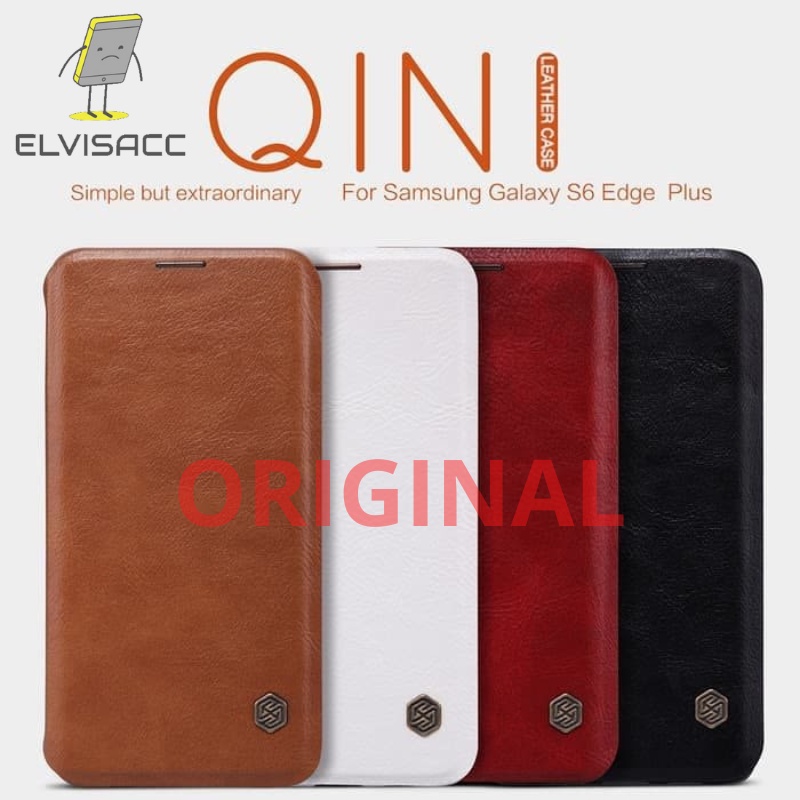 SAMSUNG GALAXY S6 EDGE PLUS NILLKIN QIN LEATHER CASE ORIGINAL