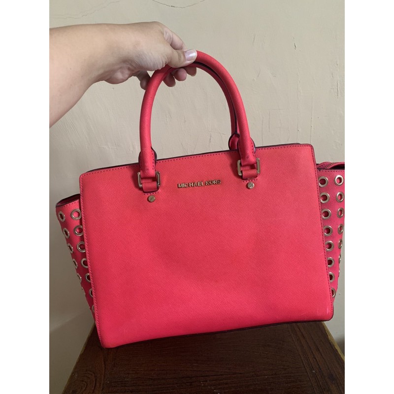 Tas wanita Michael kors warna pink preloved