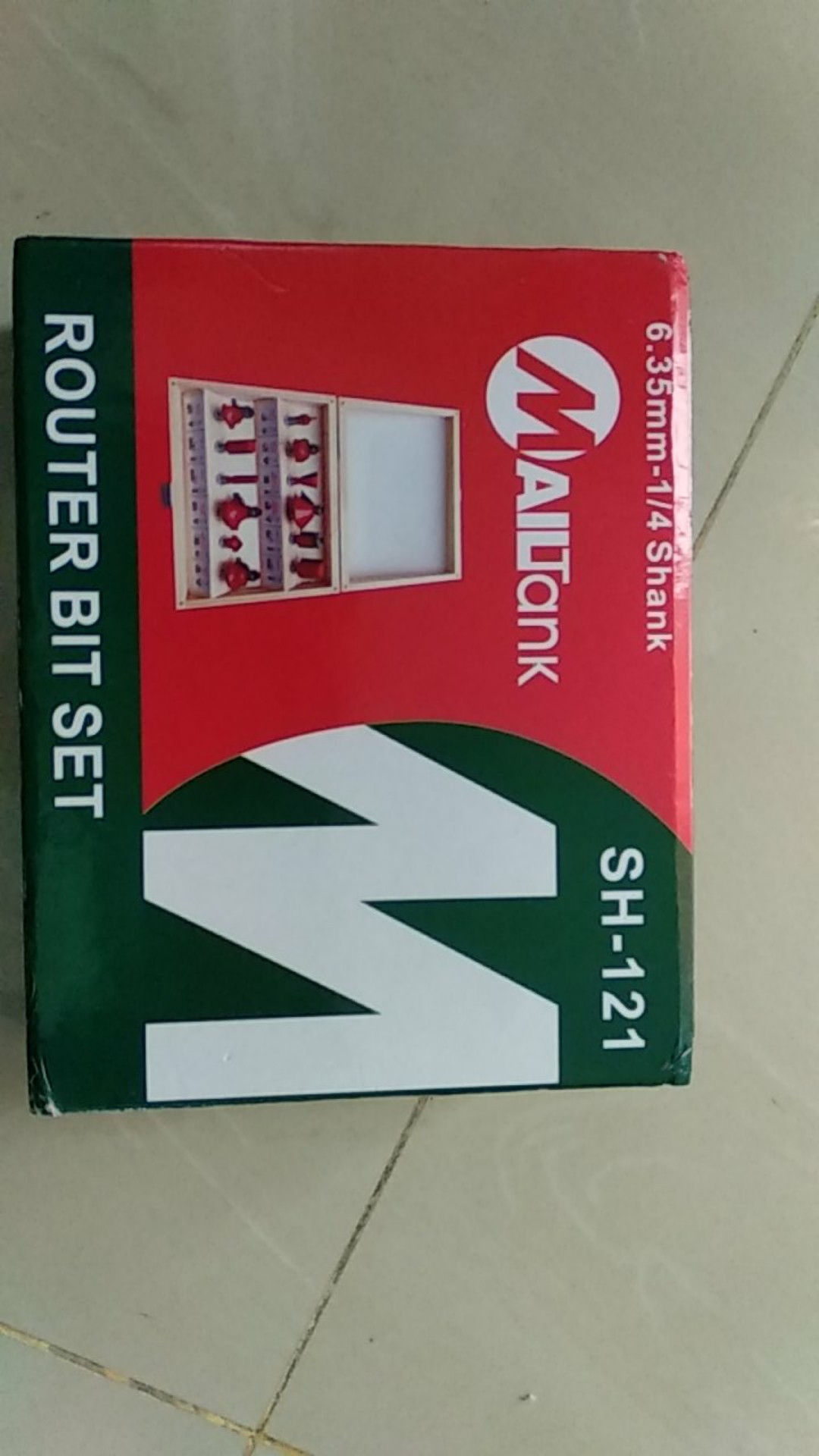 Mailtank Mata Profil Ruter 12pcs 1/4-pisau Ruter Bits 12pcs 1/4 -box Kayu