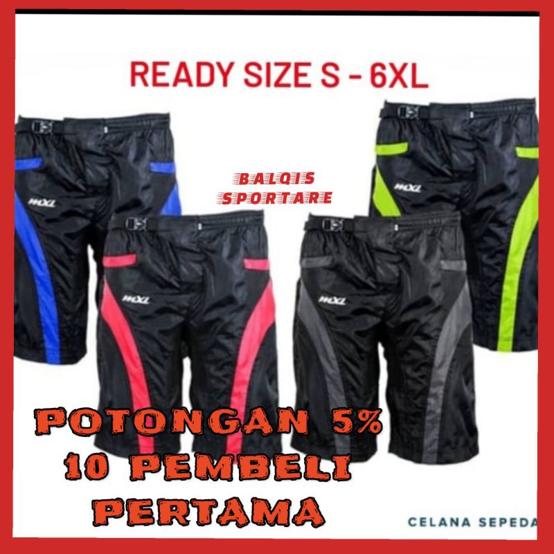 CELANA SEPEDA PADDING PRIA DOUBLE LAYER NEW MODEL BIG SIZE JUMBO CELANA GOWES PADDING