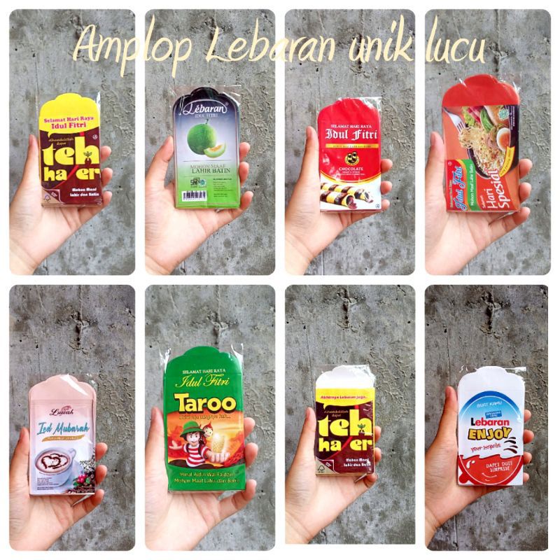 

AMPLOP LEBARAN UNIK IDUL FITRI ANGPAU ISI 40PCS