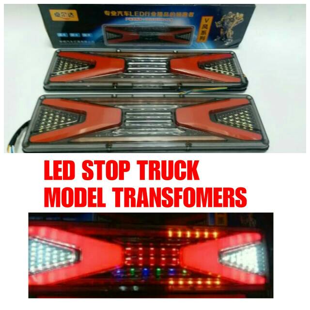 Lampu Stop Truck Led 24 Volt Model Transfomers Sein Running/Jalan