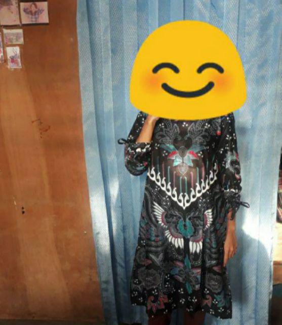 #bayarditempat Terlaris Serut Genes Jelita Tunic Navbor Yelbor Whitbor Creambor Tunik Batik Modern