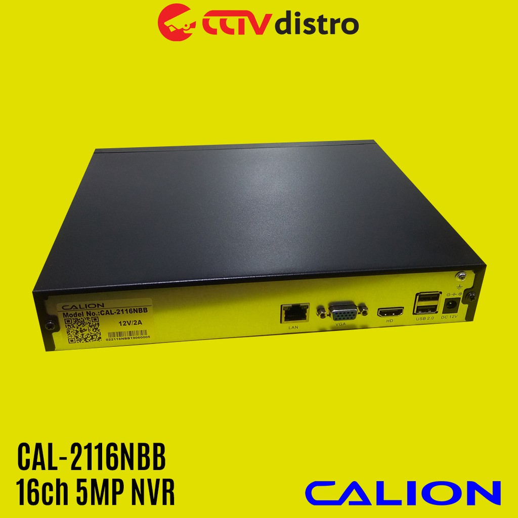 DVR NVR Khusus Untuk IP Camera | Support 4ch/8ch/16ch 2MP/5MP IP Camera | Calion CAL-2116NBB