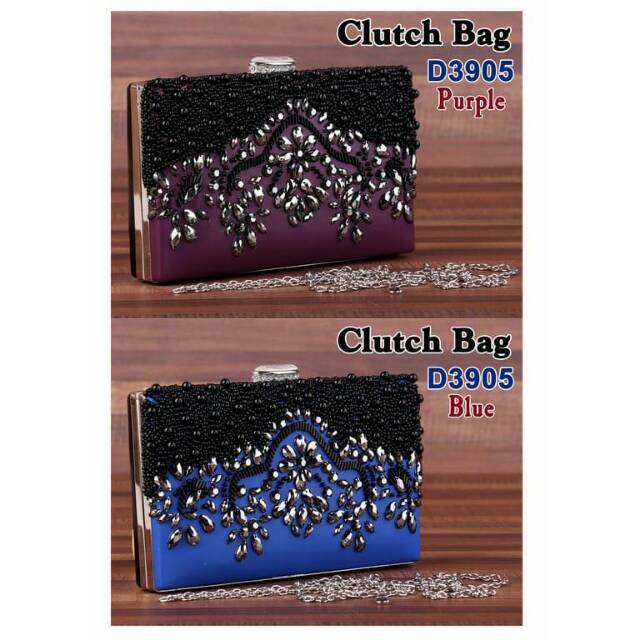 Clutch Pesta Dua Warna D3905