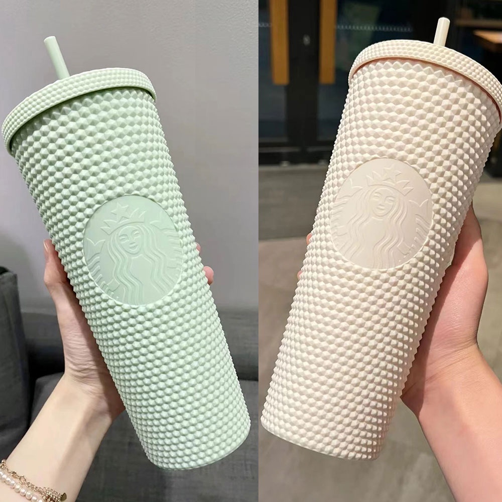 7 Color Starbucks Cup Tumbler Duren Cup Diamond Durian Cup Starbucks Suitable For Young People 710ML