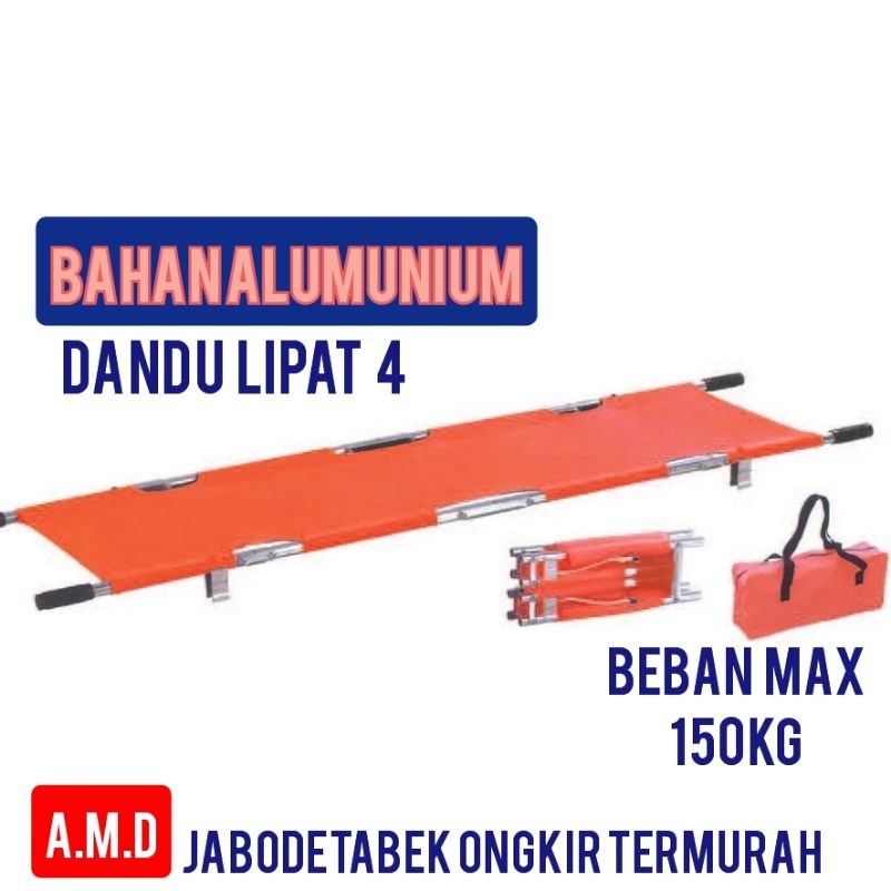 tandu lipat 4 alumunium import