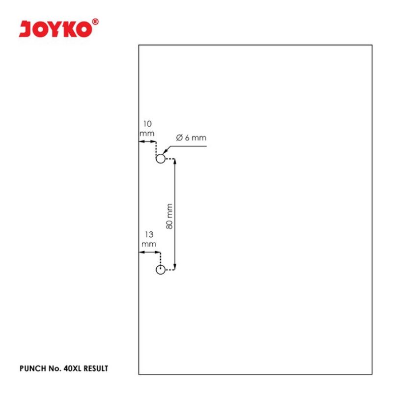 Punch hole pembolong kertas joyko no 40XL pembolong kertas dengan pengukur joyko besar