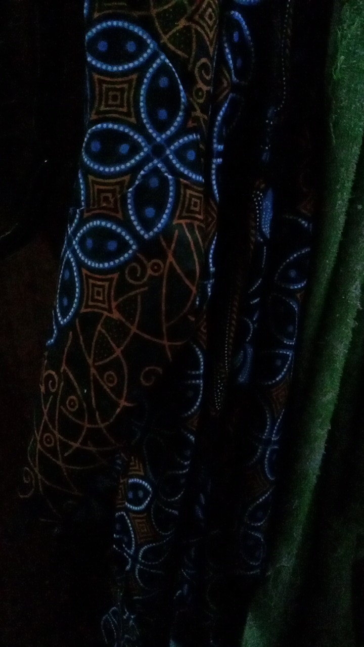 Cod Dt Collection - Hem Batik Pria Cowok Motif Kawung Hitam Lengan Pendek