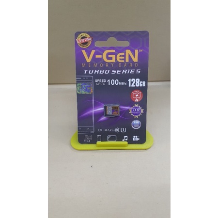 Vgen V-gen class 10 turbo series memori micro sd memori card 128 gb