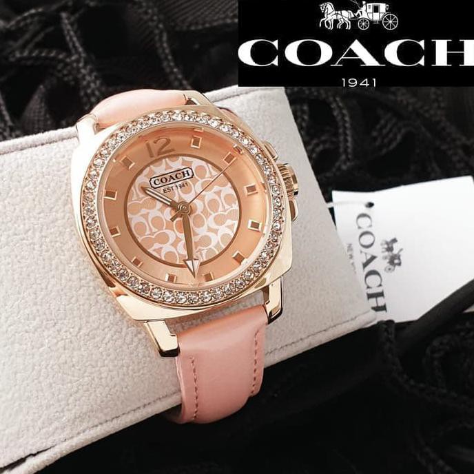 TERBARU JAM TANGAN WANITA MERK COACH ORIGINAL ( 3.6 CM TYPE EST1941 BATERAI S7 TERLARIS