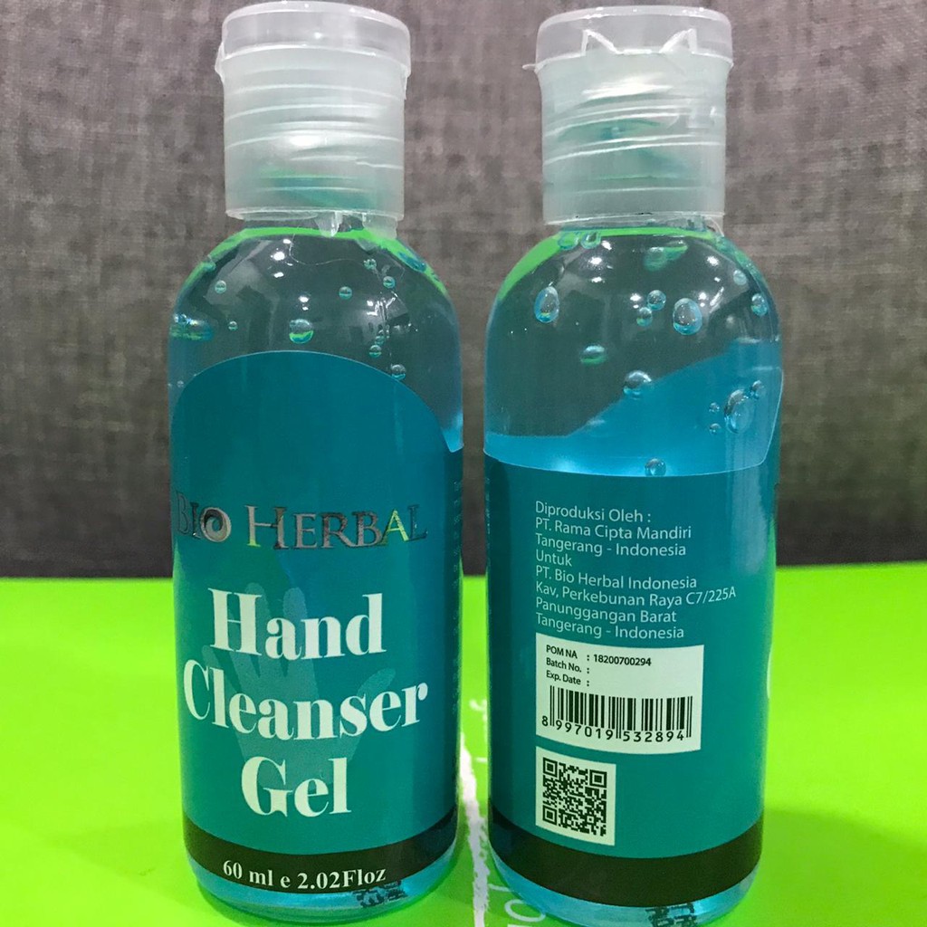 ✨ AKU MURAH ✨Bio Herbal Hand Sanitizer Cleanser Gel Botol 60ml