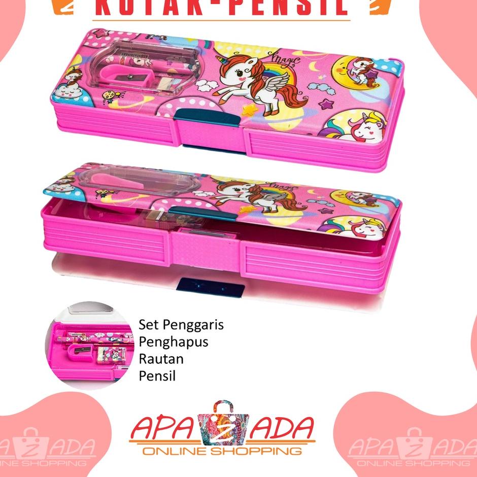 

Apazada - Kotak Pensil Magnet + Set Alat Tulis Karakter / Tempat Alat Tulis Magnet / Kotak Pensil Ada / Pencil Case / Tempat Pensil Magnet Set Bisa !!