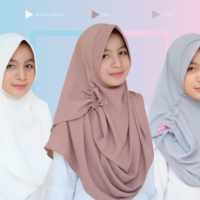 Pasmina Instan safana 2 muka (bahan buble)