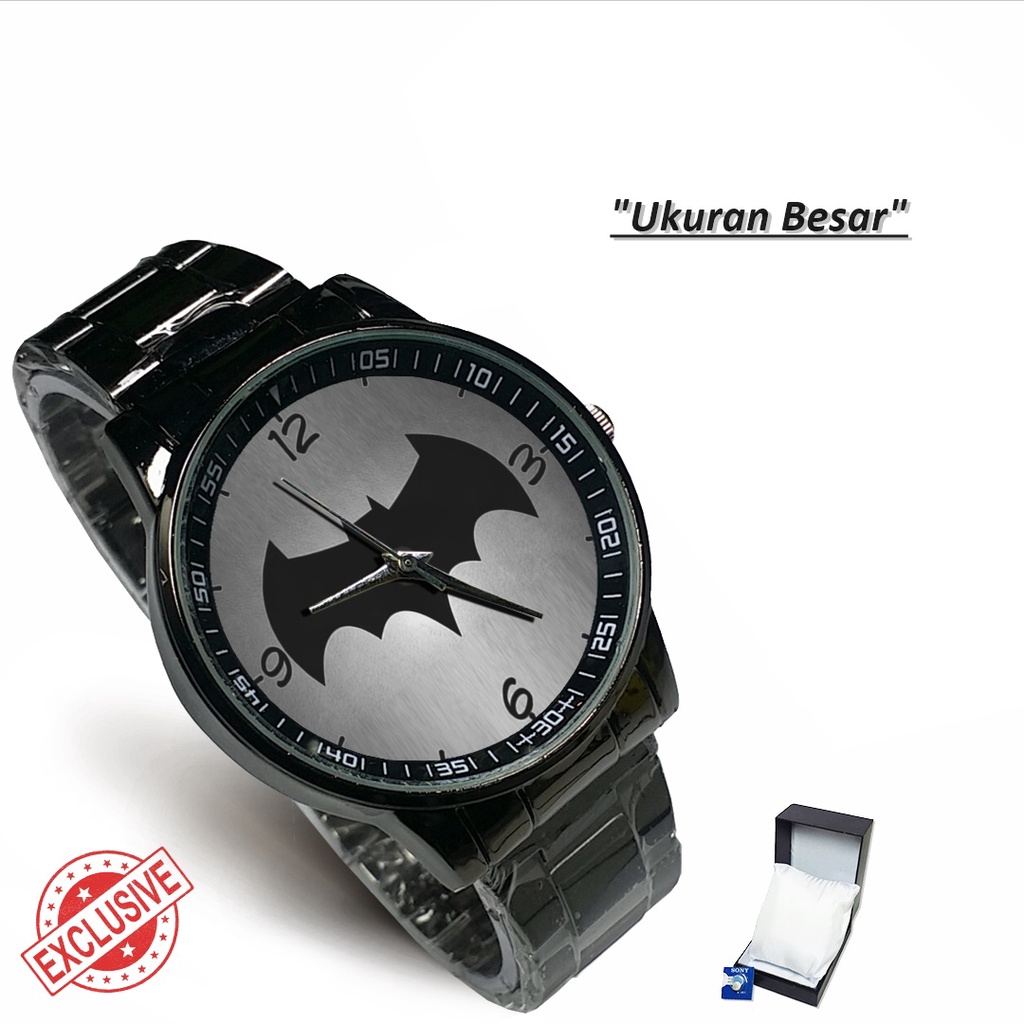 Jam Tangan Rantai Couple MOTIF BATMAN (Nice)