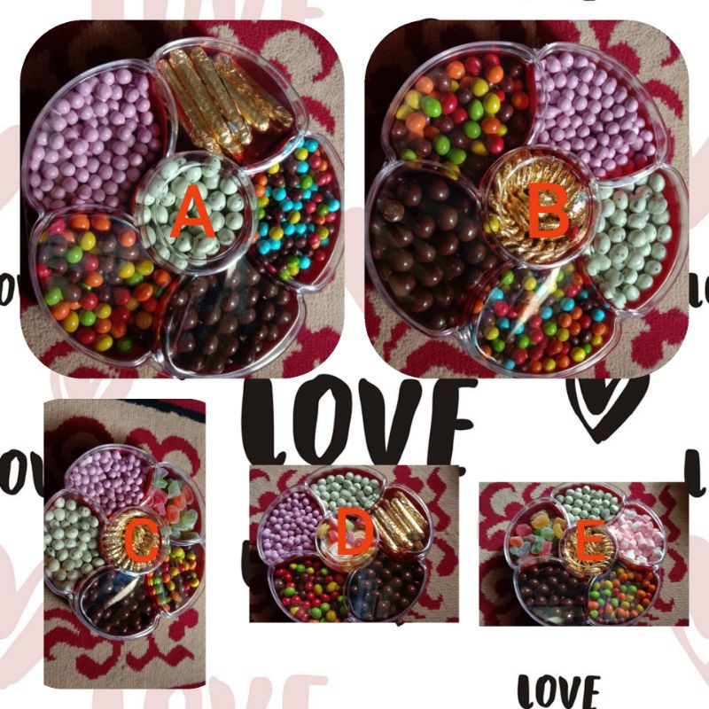 

coklat parsel l'agie bunga rejeki candy tray