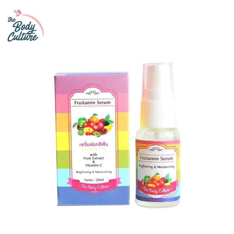 SERUM GLOWING BPOM SERUM WAJAH THE BODY CULTURE FRUITAMIN SERUM ORIGINAL BPOM SERUM FRUITAMIN BPOM PENCERAH WAJAH