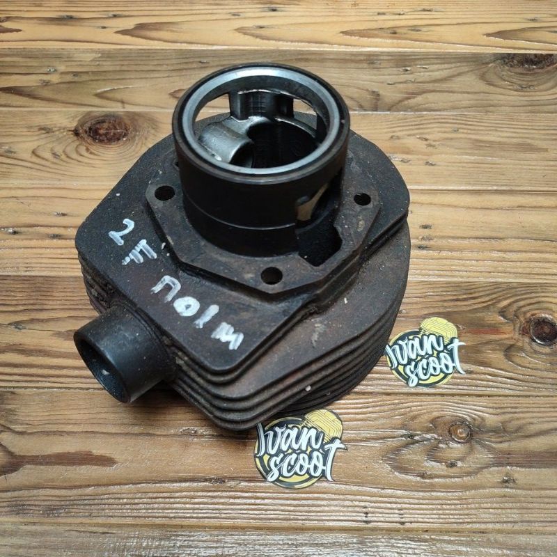 SILINDER BLOK VESPA PX EXCEL BURING ORIGINAL SECOND COPOTAN KODE 2F OVERSIZE STANDAR NOL M