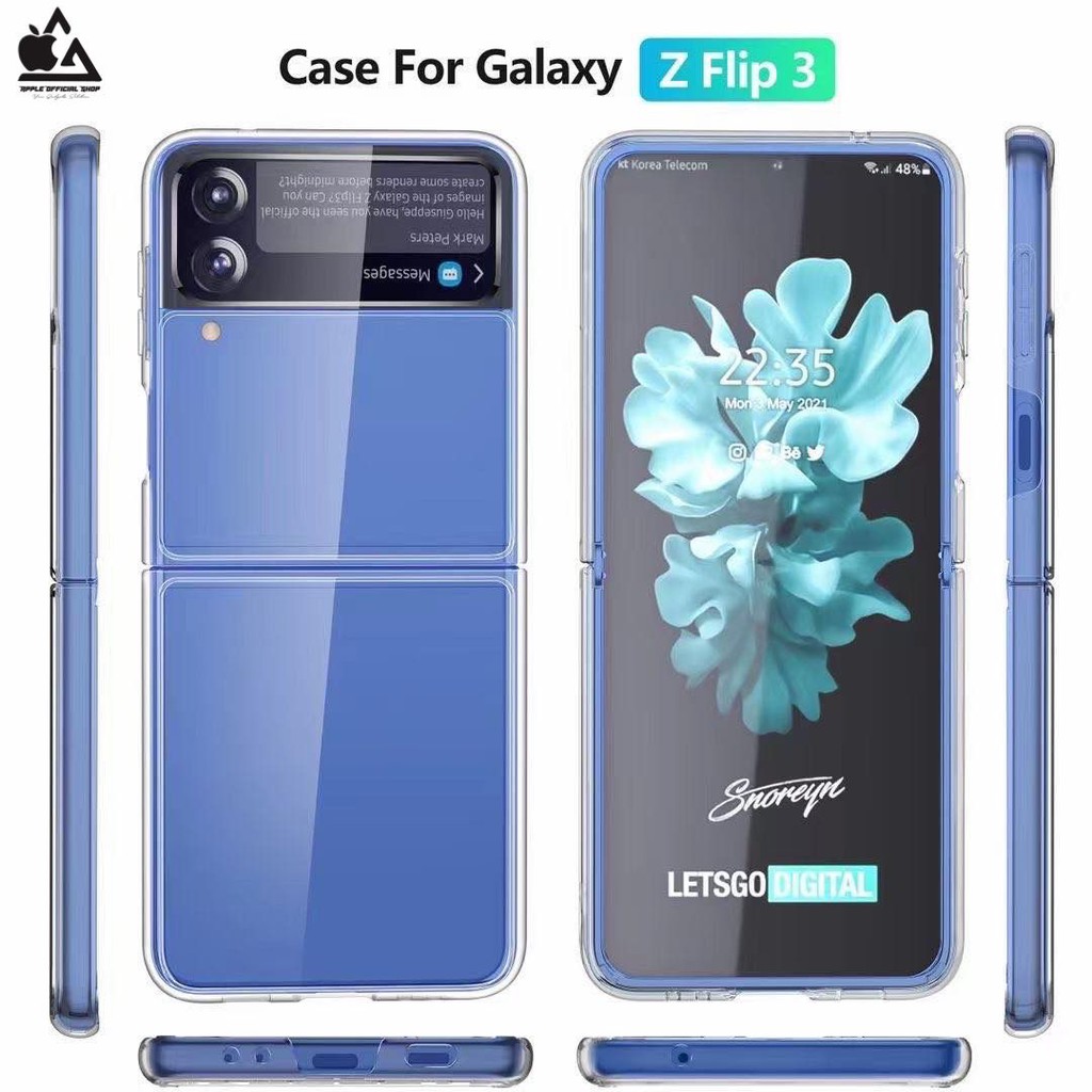 PREMIUM CASE BENING CLEAR SAMSUNG GALAXY Z FOLD 3 FOLD 2 FLIP 3  FLIP 1 Cover TRANSPARAN HD HIGH QUALITY