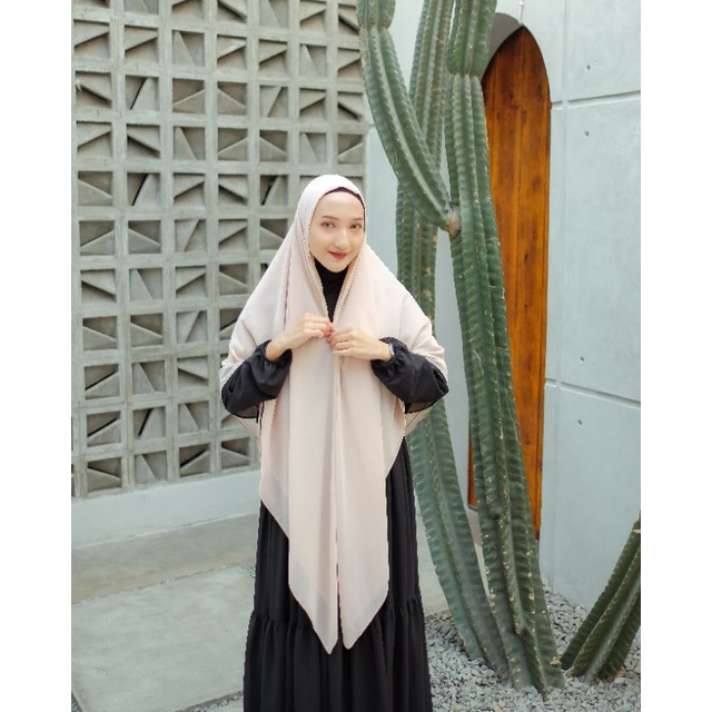 G.N.A.ID HIJAB  - Jennaira Khimar Zipper Syar'i Versi 2 (150 CM*150CM)