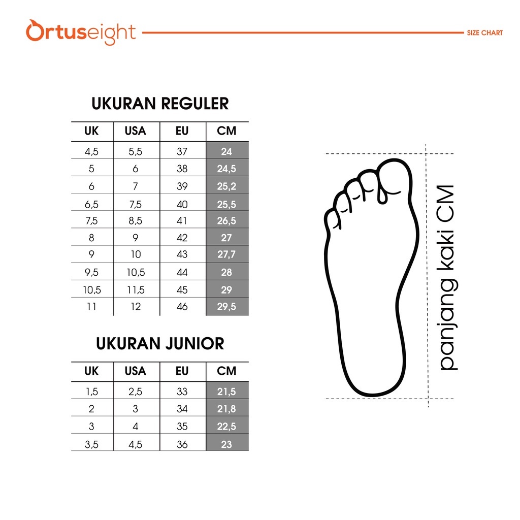 SEPATU FUTSAL ORTUSEIGHT INSIGNIA IN - SILVER ORTRANGE