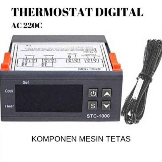 Thermostat Termostat Digital STC-1000 untuk Mesin Tetas Telur Full Otomatis Penetas Telur Otomatis