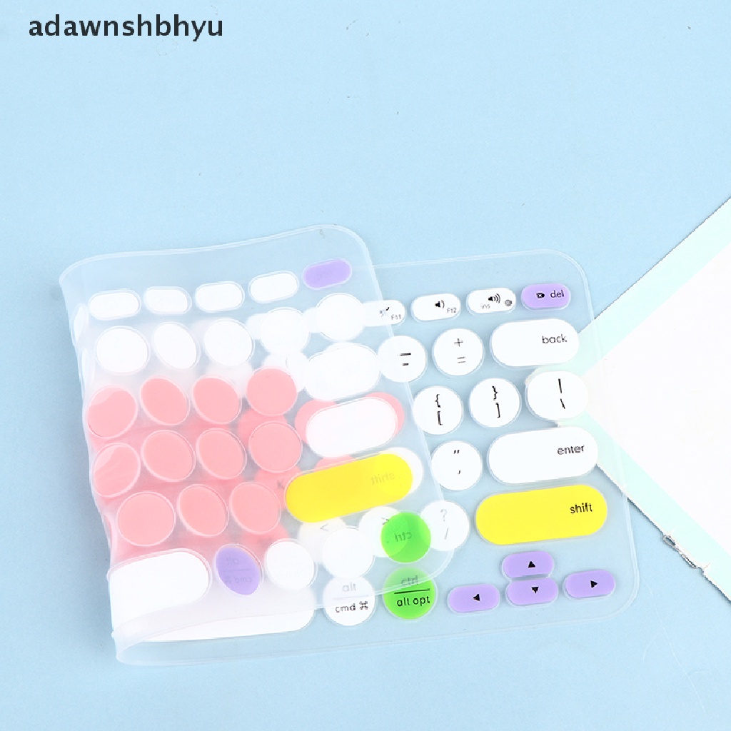 Adawnshbhyu Film Silikon TPU Pelindung Skin Case Keyboard Cover Untuk Logitech K380