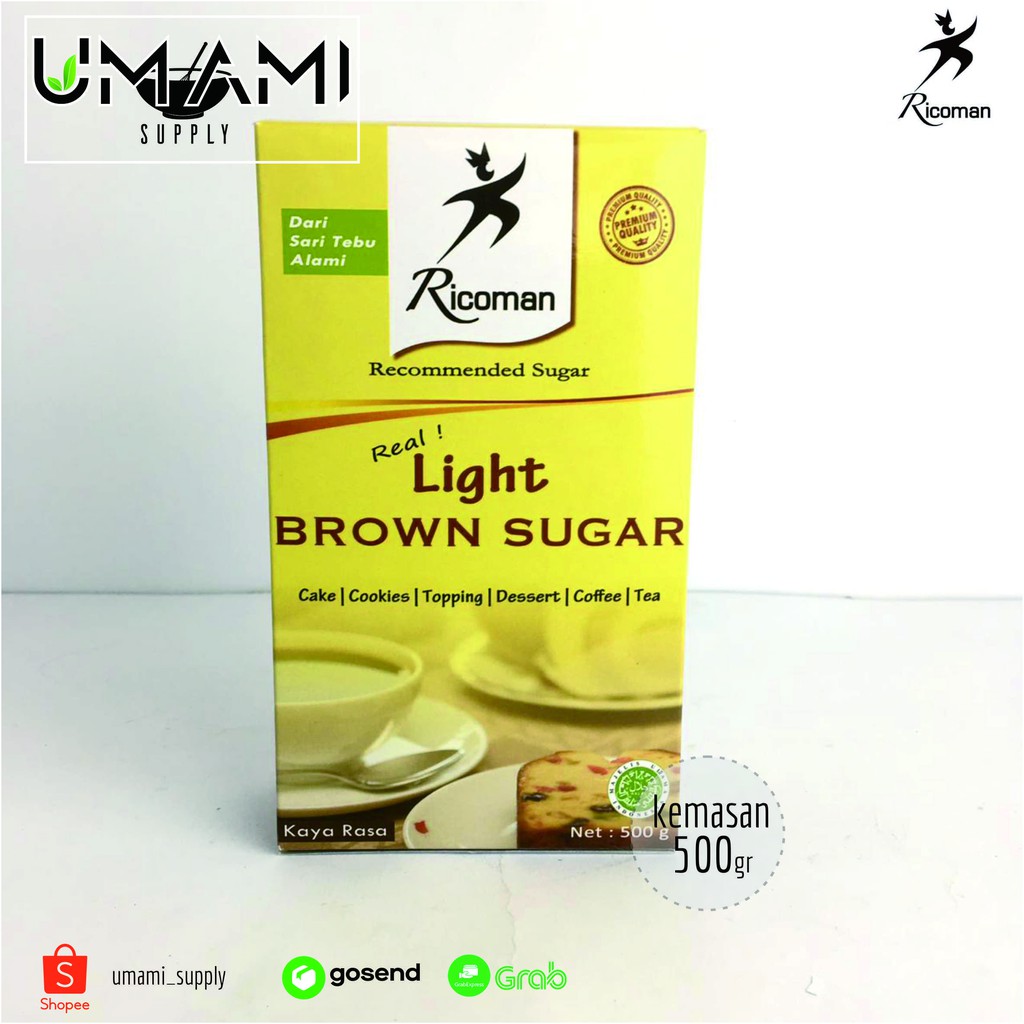 

Ricoman - Light Brown Sugar - 500gr