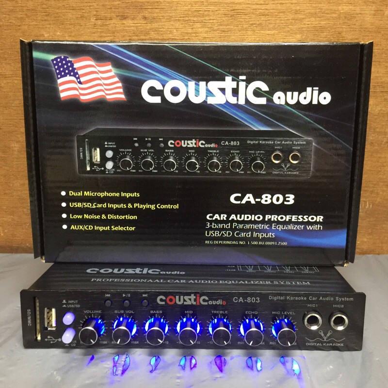 Jual Preamp Parametric Coustic 803 Pre Amp Parametrik Equalizer Audio