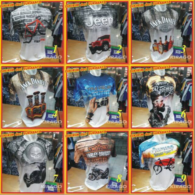 KAOS FULLPRINT KAOS 3D PRIA KAOS PRINTING 3D KAOS THAILAND KAOS PRIA BANGKOK