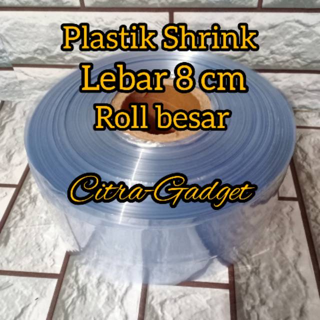 Plastik Shrink lebar 8cm roll besar