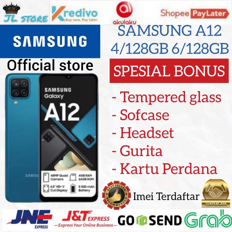 SAMSUNG A12 RAM 4/64GB & 6/128GB GARANSI RESMI