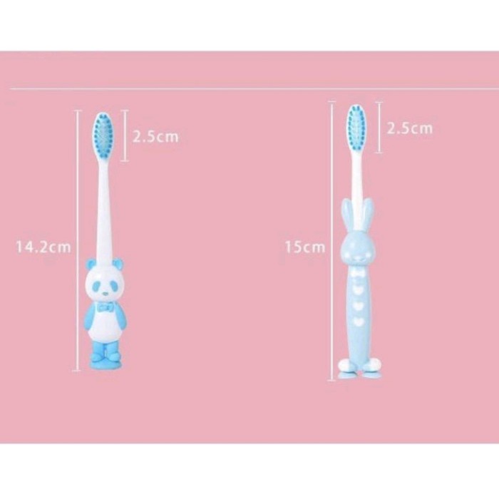 4pcs Sikat Gigi ANAK Karakter Lucu Bulu Lembut Multiwarna