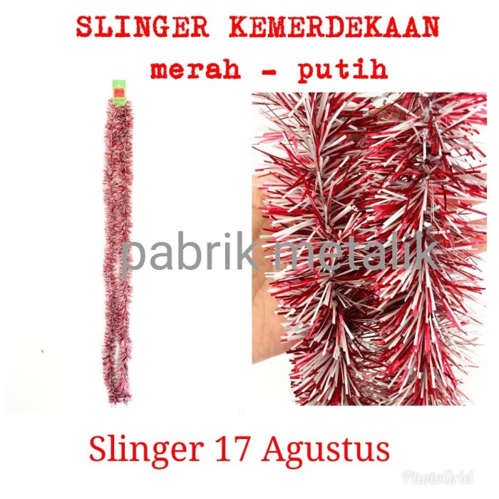 

Slinger 17 Agustus / Merah Putih / Dekorasi Kemerdekaan / Dirgahayu