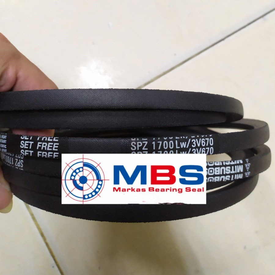 VANBELT TALI KIPAS TYPE SPZ 1700 LW MERK BANDO & MITSUBOSHI SPZ1700