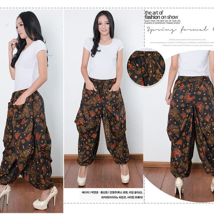 SB Collection Celana Panjang Alifia Longpants Aladin Joger Batik Wanita