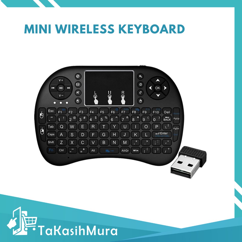 Mini Wireless Keyboard Rechargeable Remote Control Touchpad