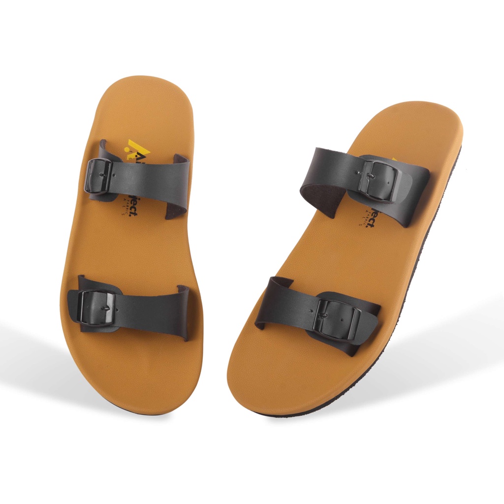 Promo Sandal Slip On Pria Original Sendal Slide Pria Distro Santai Simple Minimalis Hitam